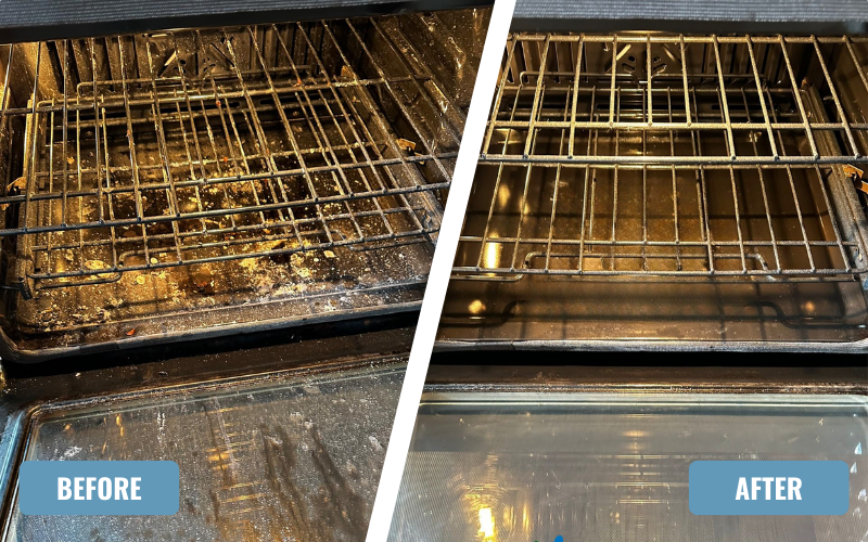 Easiest way to clean oven racks